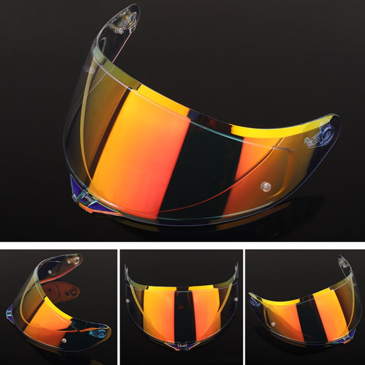 Motorcycle Helmet Lens with Anti-fog Spikes for SOMAN K1/K3SV/K5, Color: Tea Film Revo Purple Red Gold