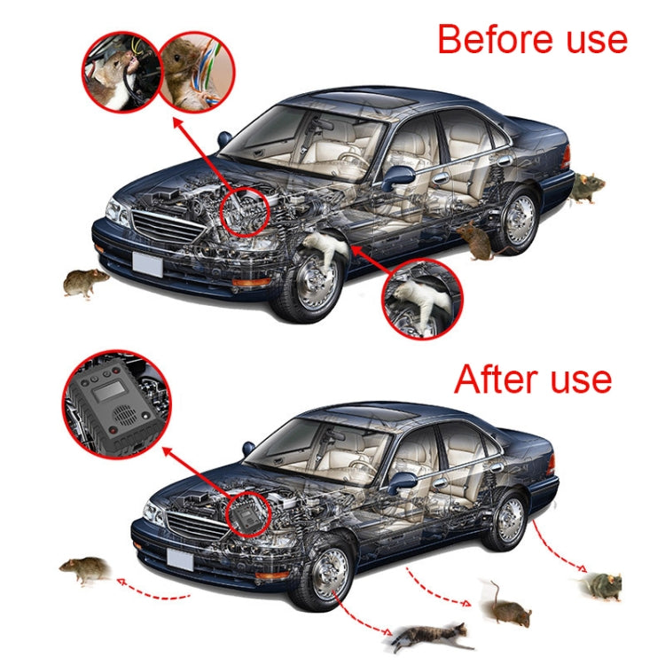 SJZ-021 Car Ultrasonic Rat Repeller Car Engine Mouse Repellent with Battery - Outdoor Insect Repellent by PMC TechLife | Online Shopping South Africa | PMC TechLife