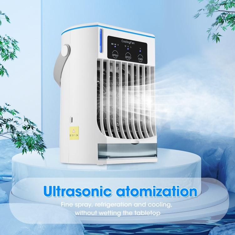 CF008 Mini Household Humidification Spray Air Cooler USB Plug-in Portable Air Conditioner Fan(White) - free shipping - PMC TechLife - Order now!