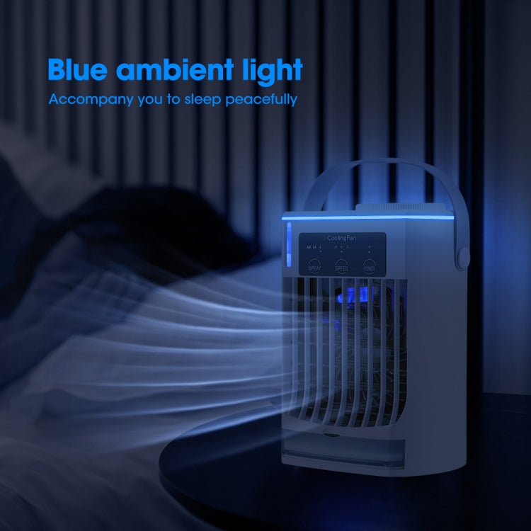 CF008 Mini Household Humidification Spray Air Cooler USB Plug-in Portable Air Conditioner Fan(White) - free shipping - PMC TechLife - Order now!