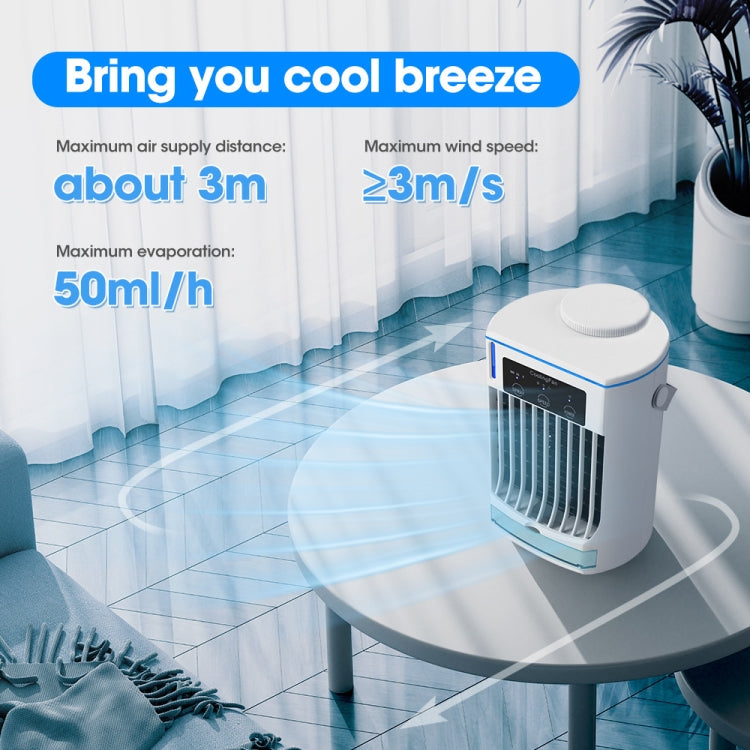 CF008 Mini Household Humidification Spray Air Cooler USB Plug-in Portable Air Conditioner Fan(White) - free shipping - PMC TechLife - Order now!