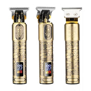 Men Bald Haircut 2 In 1 Electric Hair Clipper Water-resistant Set(Gray)