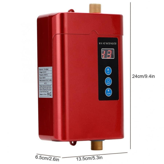 AU Plug 4000W Electric Water Heater With Remote Control Adjustable Temperate(White)