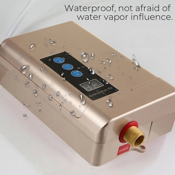AU Plug 4000W Electric Water Heater With Remote Control Adjustable Temperate(Gold)