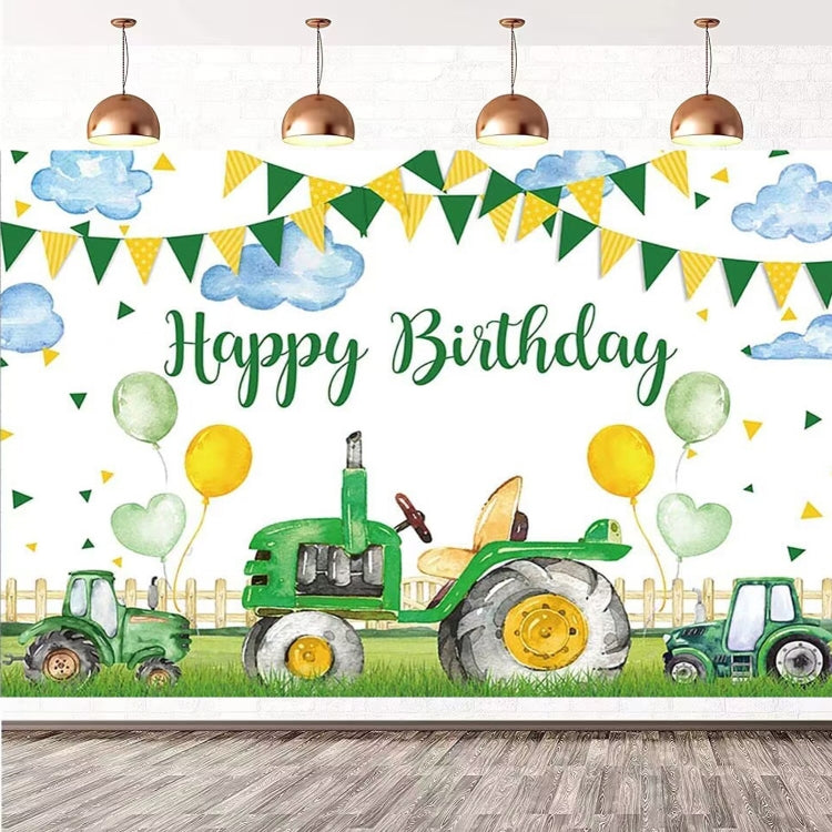 180x270cm Farm Tractor Photography Backdrop Cloth Birthday Party Decoration Supplies - Birthday Party by PMC TechLife | Online Shopping South Africa | PMC TechLife | Buy Now Pay Later Mobicred