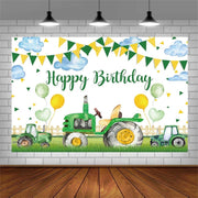 180x270cm Farm Tractor Photography Backdrop Cloth Birthday Party Decoration Supplies