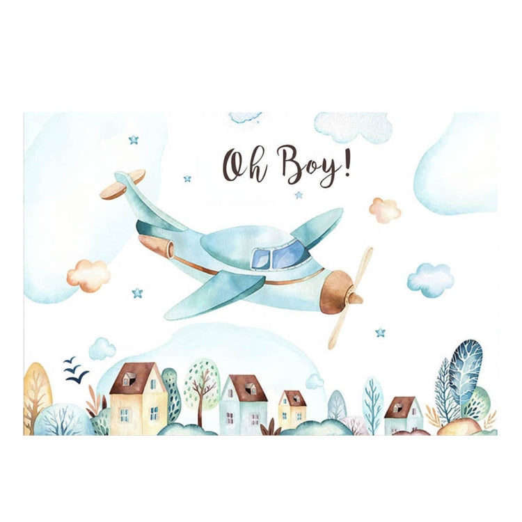 210x150cm Aircraft Theme Birthday Background Cloth Party Decoration Photography Background
