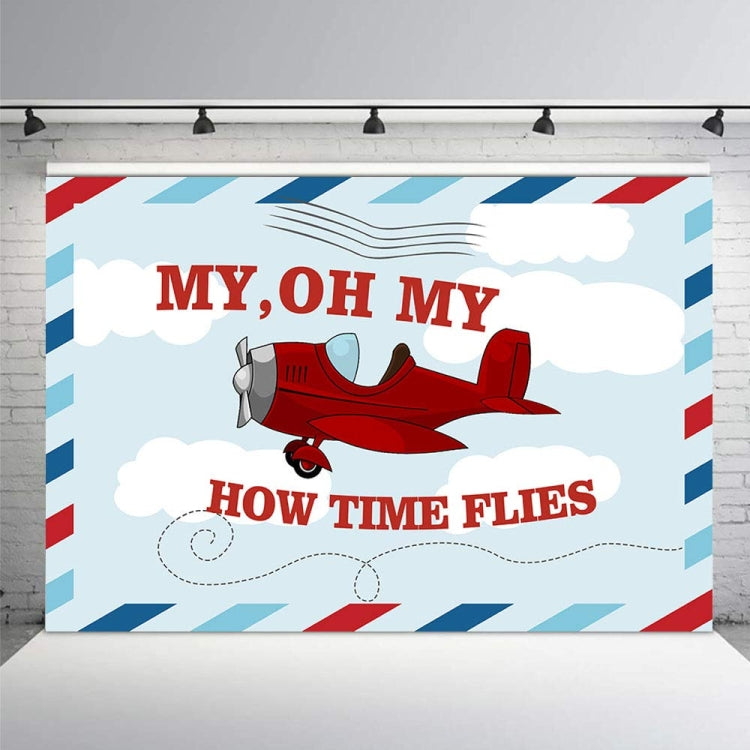 180x180cm Cartoon Small Aircraft Children Birthday Background Cloth