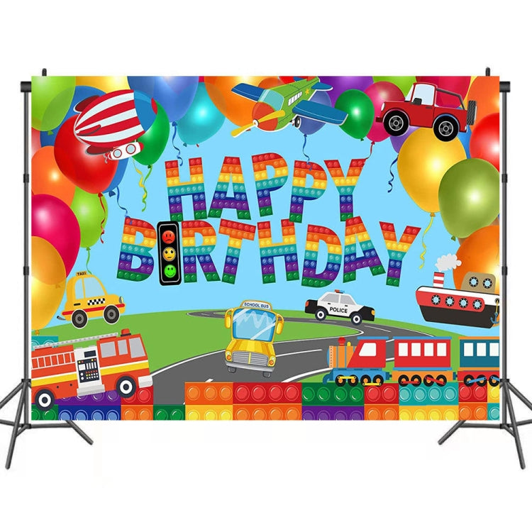 210x150cm Train Fire Truck Party Background Cloth -  by PMC TechLife | Online Shopping South Africa | PMC TechLife | Buy Now Pay Later Mobicred