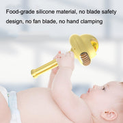 Shaking Head Stroller Fan Leafless Octopus Mute Portable Mini Fan Shaking Head Version (Yellow)