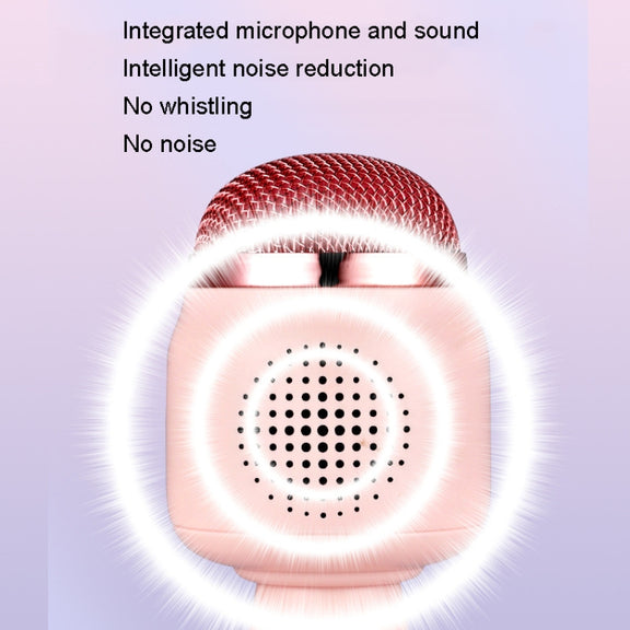 Children Wireless Microphone Bluetooth Phone Singing Microphone(Yellow)