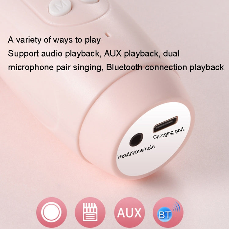 Children Wireless Microphone Bluetooth Phone Singing Microphone(Yellow)