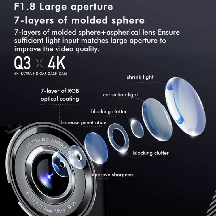 Anytek Q3 4K Driving Recorder WiFi Dual Record Night Vision Sensor Mobile Detection Recorder - free shipping - PMC TechLife - Order now!