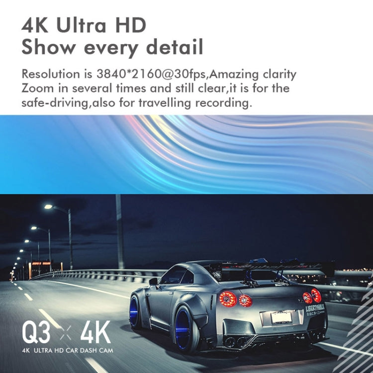 Anytek Q3 4K Driving Recorder WiFi Dual Record Night Vision Sensor Mobile Detection Recorder - free shipping - PMC Jewellery - Order now!