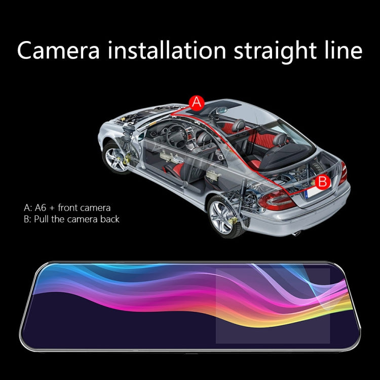 Anytek A6 5 inch HD Dual Record Lens Driving Recorder Car Rear View Mirror Image Car - free shipping - PMC Jewellery - Order now!