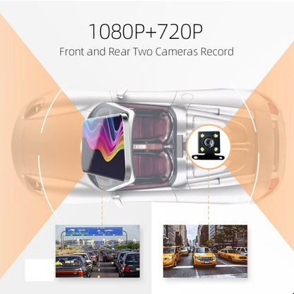Anytek A6 5 inch HD Dual Record Lens Driving Recorder Car Rear View Mirror Image Car - free shipping - PMC Jewellery - Order now!