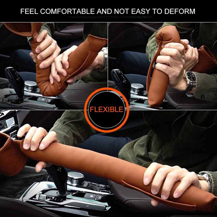 Car Seat Gap Leak-Proof Plugs Debris Storage Bag, Color: Dark Brown Principal Driver
