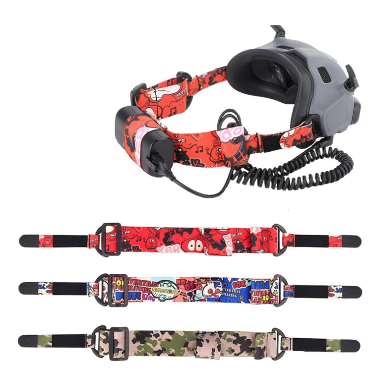 Sunnylife TD487 For DJI Avata / FPV Goggles V2 Color Headband Fixed Elastic Strap(Camouflage) - Other Accessories by Sunnylife | Online Shopping South Africa | PMC TechLife | Buy Now Pay Later Mobicred