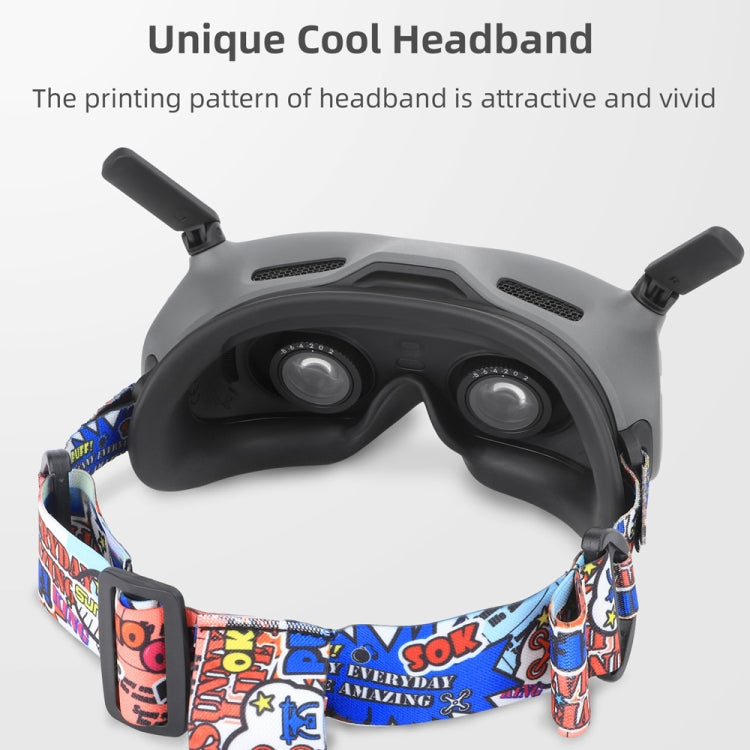 Sunnylife TD487 For DJI Avata / FPV Goggles V2 Color Headband Fixed Elastic Strap(Camouflage) - Other Accessories by Sunnylife | Online Shopping South Africa | PMC TechLife | Buy Now Pay Later Mobicred