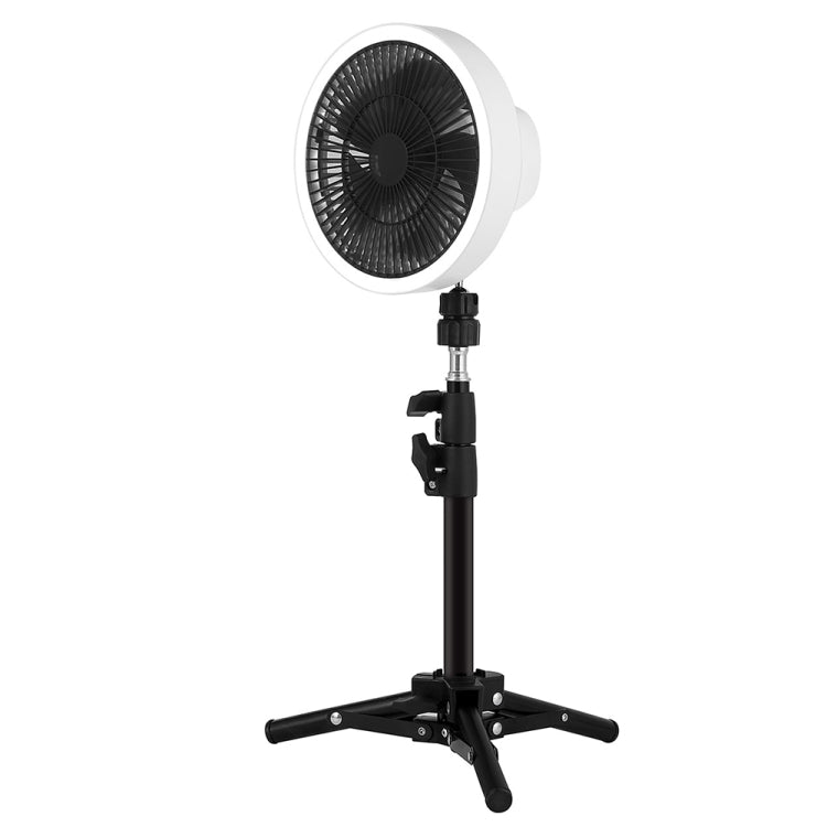 ZK-01 7 Inch Outdoor Camping LED Light Tripod Fan Portable Multifunctional Power Bank Hanging Fan(White) - Electric Fans by PMC TechLife | Online Shopping South Africa | PMC TechLife | Buy Now Pay Later Mobicred