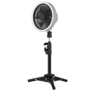 ZK-01 7 Inch Outdoor Camping LED Light Tripod Fan Portable Multifunctional Power Bank Hanging Fan(Gray)