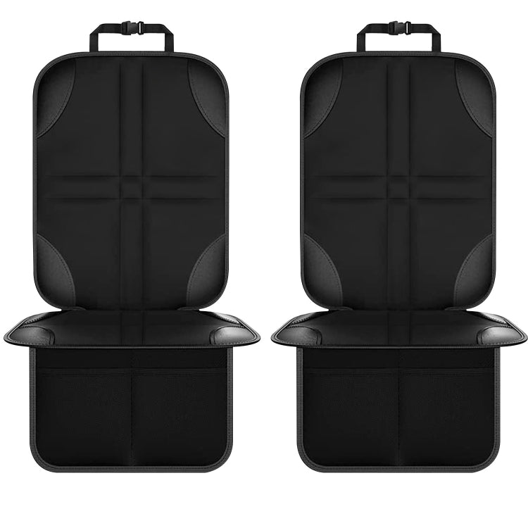 2pcs Child Car Seat Protector Non-Slip Base Material + Waterproof 600D Fabric(Black Line) - free shipping - PMC TechLife - Order now!