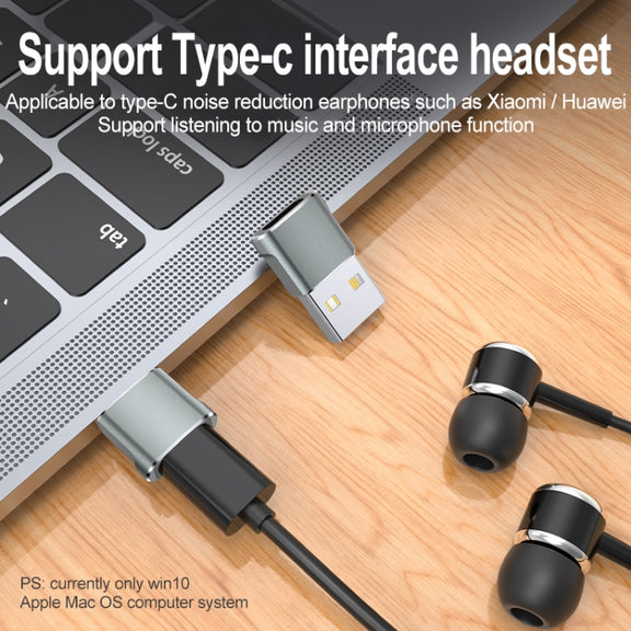 USB 2.0 Male To USB-C / Type-C Female Adapter, Support Charging & Transmission Data(Purple)