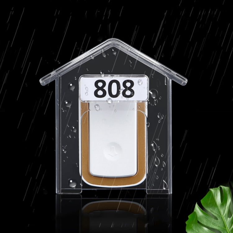 Wireless Doorbell Waterproof Cover Outdoor Doorbell Transparent Rain Protection Case(E30) - Other Device by PMC TechLife | Online Shopping South Africa | PMC TechLife