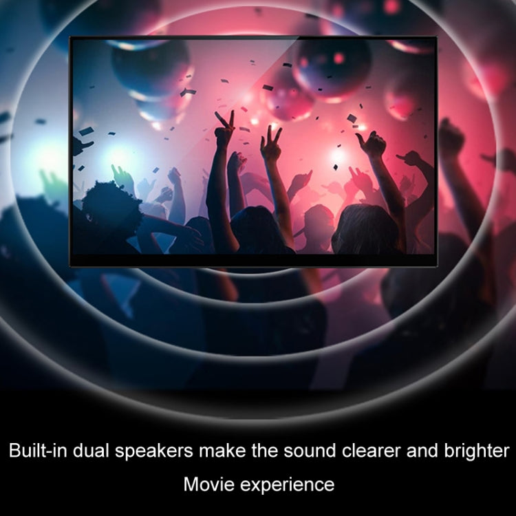 13.3 inch Touch Version 4K Portable External Extended Screen Display For Switch/PS5/Mobile Phone/Computer(US Plug) - LCD Monitors by PMc TechLife | Online Shopping South Africa | PMc TechLife | Buy Now Pay Later Mobicred