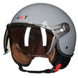GXT Electric Vehicle Half Cover Helmet Four Seasons Retro Helmet, Size: M(Cement Gray) - Helmets by GXT | Online Shopping South Africa | PMC TechLife | Buy Now Pay Later Mobicred