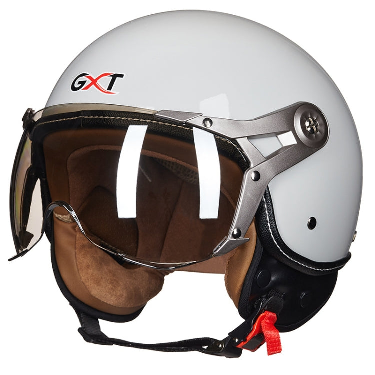 GXT Electric Vehicle Half Cover Helmet Four Seasons Retro Helmet, Size: M(Cold Gray) - free shipping - PMC TechLife - Order now!