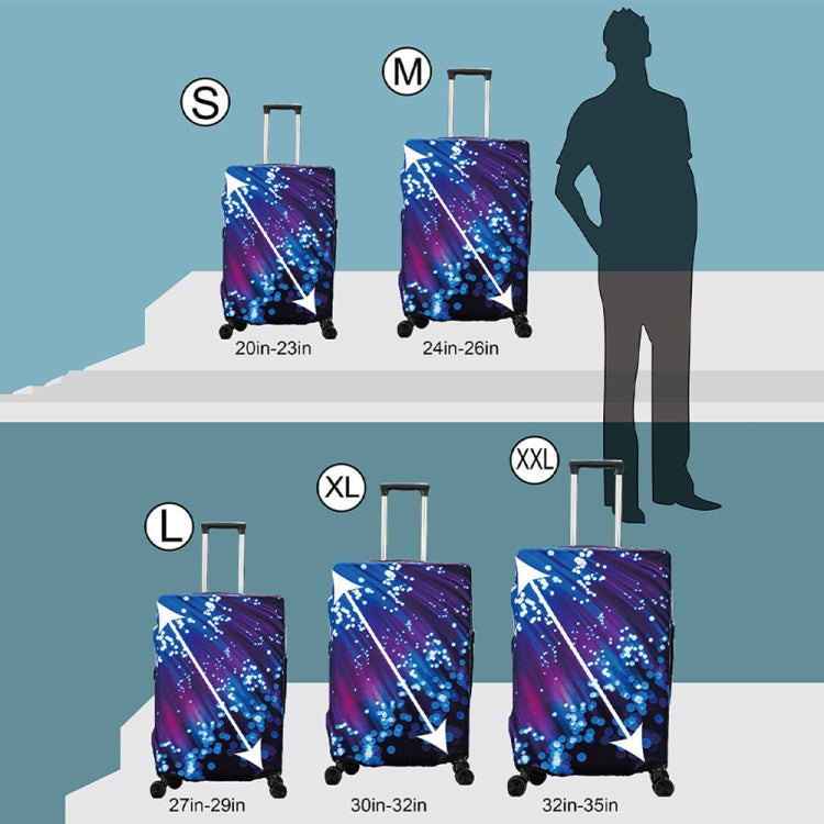 Graffiti Luggage Dust Cover Outdoor Travel Thick Elastic Luggage Protective Cover, Size: XL (24-26 inches)(T-016)