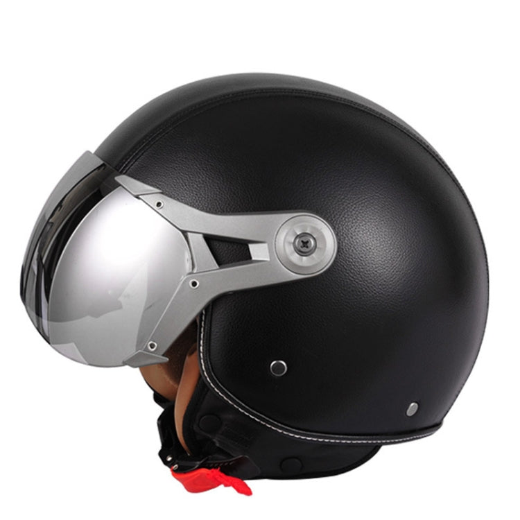 GXT Electric Vehicle Half Cover Four Seasons Retro Helmet, Size: XL(Black) - free shipping - PMC TechLife - Order now!