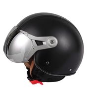 GXT Electric Vehicle Half Cover Four Seasons Retro Helmet, Size: XL(Black)