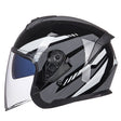 GXT Electric Vehicle Four Seasons Sun Protection & Windshield Double Lens Helmet, Size: M(Bright Black Gray) - free shipping - PMC TechLife - Order now!