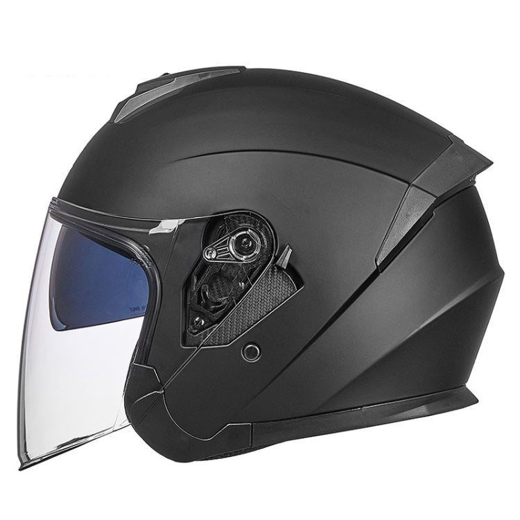 GXT Electric Vehicle Four Seasons Sun Protection & Windshield Double Lens Helmet, Size: M(Matt Black) - free shipping - PMC TechLife - Order now!