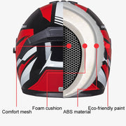 GXT Electric Vehicle Four Seasons Sun Protection & Windshield Double Lens Helmet, Size: L(Bright Black)
