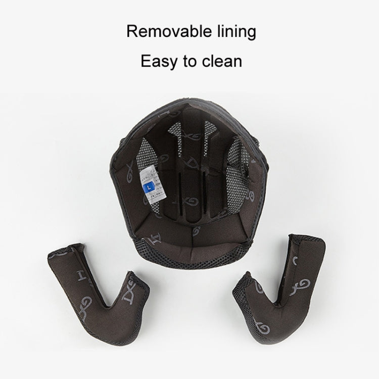 GXT Electric Vehicle Four Seasons Sun Protection & Windshield Double Lens Helmet, Size: M(Matt Black Blue) - Helmets by GXT | Online Shopping South Africa | PMC TechLife | Buy Now Pay Later Mobicred