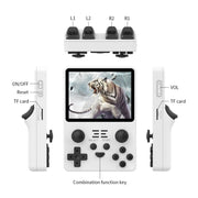 POWKIDDY RGB20S  3.5-Inch IPS Screen Retro Open Source Handheld Game Console 16GB+64GB 15,000 Games(Black)