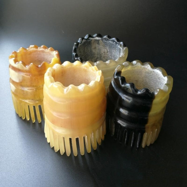 Cylindrical Horn Comb Short Shampoo Brush, Color Random Delivery - free shipping - PMC TechLife - Order now!