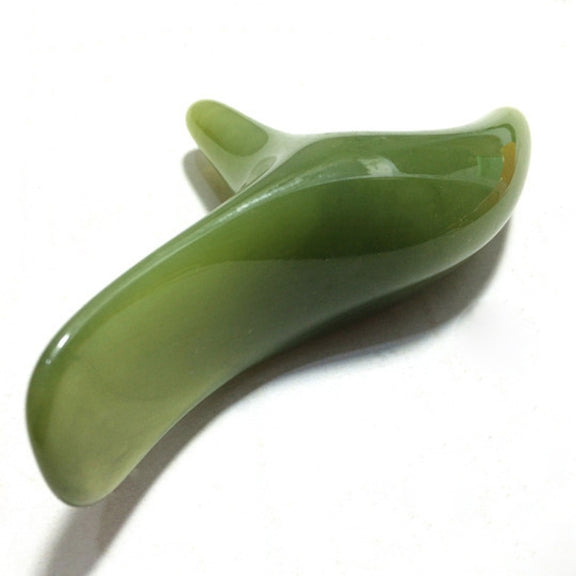 Secret Wax Triangle Sparrow Massager Point Pressing Point Meridian Stick(Green)
