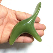 Secret Wax Triangle Sparrow Massager Point Pressing Point Meridian Stick(Green)