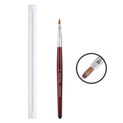 Red Wood Handle Kolinsky Hair Nail Art Brush No. 2