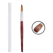 Red Wood Handle Kolinsky Hair Nail Art Brush No. 20