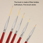 No.1 0.6cm Nail Fine Line Pulling Pen Color Painting Flower Pen Fine Outline Nail Art Pen