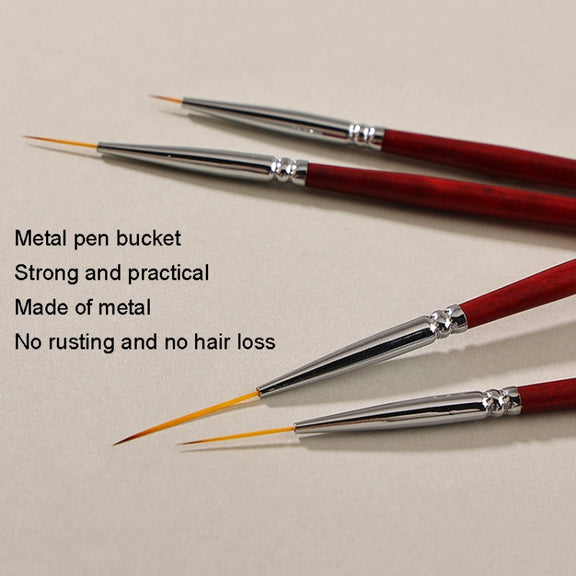 No.1 0.6cm Nail Fine Line Pulling Pen Color Painting Flower Pen Fine Outline Nail Art Pen