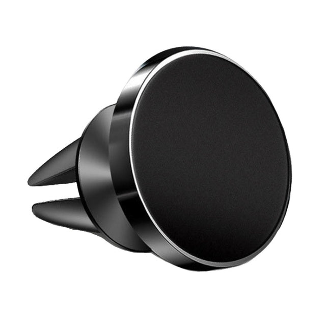 Air Outlet Type Aluminum Alloy Car Magnetic Suction Bracket Navigation Phone Holder(Black)