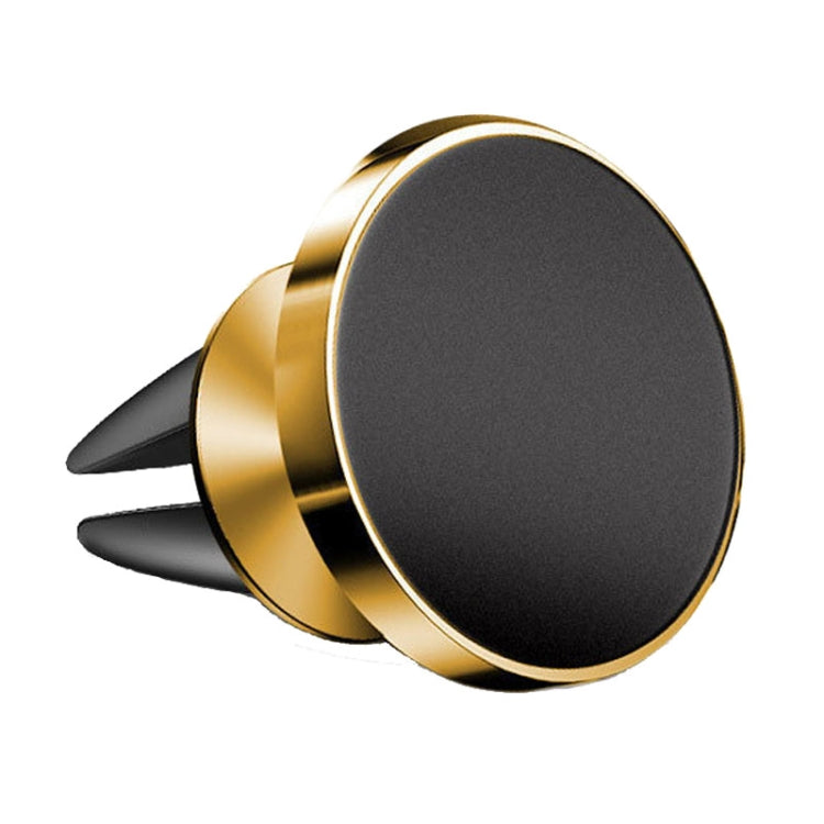 Air Outlet Type Aluminum Alloy Car Magnetic Suction Bracket Navigation Phone Holder(Gold) - free shipping - PMC TechLife - Order now!