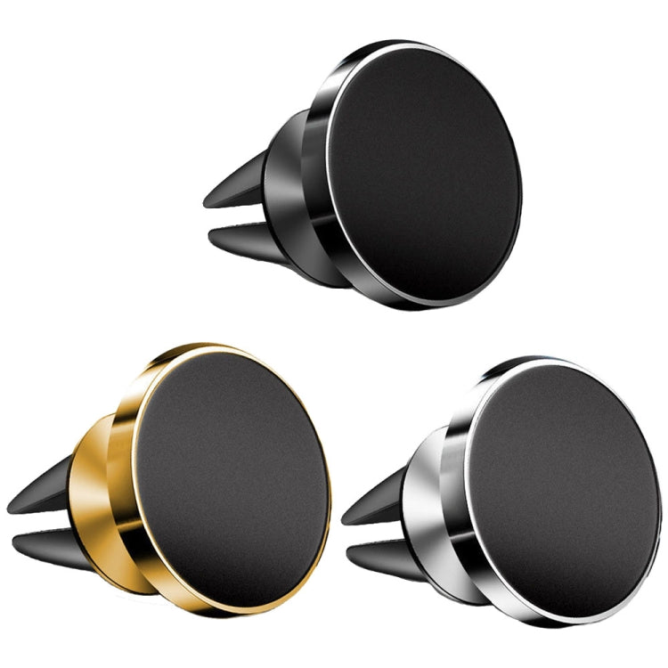 Air Outlet Type Aluminum Alloy Car Magnetic Suction Bracket Navigation Phone Holder(Silver) - Car Holders by PMC TechLife | Online Shopping South Africa | PMC TechLife | Buy Now Pay Later Mobicred