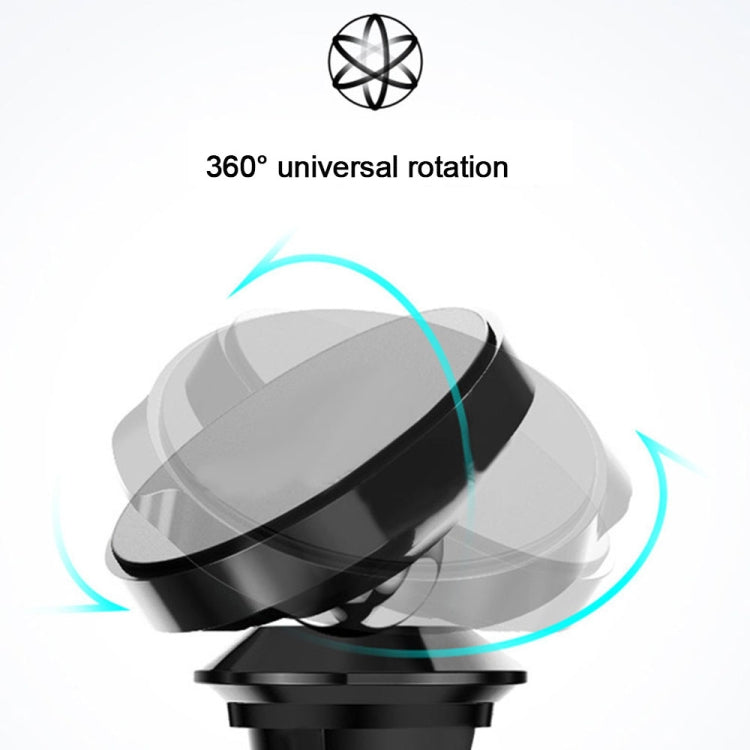 Air Outlet Type Aluminum Alloy Car Magnetic Suction Bracket Navigation Phone Holder(Silver) - Car Holders by PMC TechLife | Online Shopping South Africa | PMC TechLife | Buy Now Pay Later Mobicred